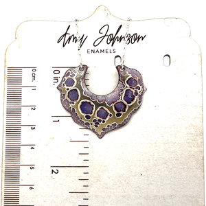 Royal Purple Enamel Necklace