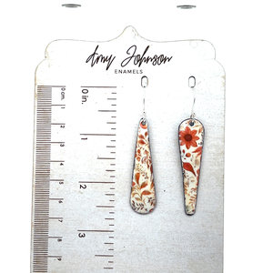 Autumnal Balance Enamel Earrings