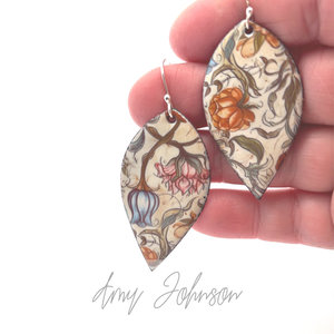 Enhanted Wildflower Enamel Earrings