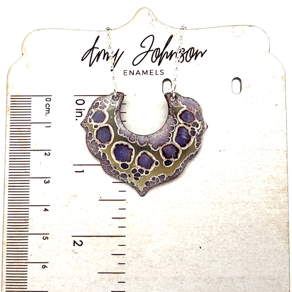 Royal Purple Enamel Necklace