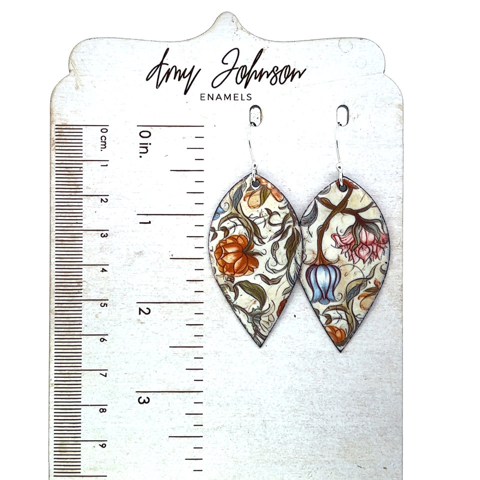 Enhanted Wildflower Enamel Earrings